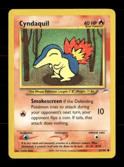Cyndaquil 61/105 Neo Destiny Unlimited MP Pokemon - Image 1