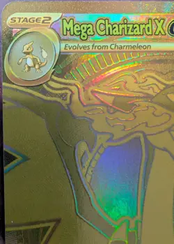Pokemon Mega Charizard x EX 130/094 Phantasmal Flames Holo (Gold) - Image 2