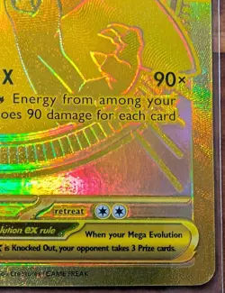 Pokemon Mega Charizard x EX 130/094 Phantasmal Flames Holo (Gold) - Image 4