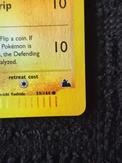 Pokemon - Gligar 59/144. Skyridge Reverse Holo. Vintage - NM. - Image 4