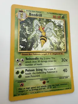 Pokemon TCG -Beedrill - Base Set - 36/102 - Rare Non Holo - LP - Image 3