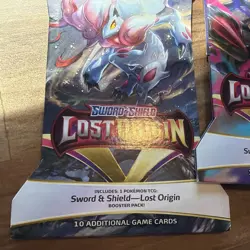 Pokemon Lost Origin Sleeved Booster Pack Art Set - 3 Packs NEW SEALED - Image 2