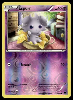 Espurr XY - BREAKpoint Reverse Holo 58/122 Pokemon TCG - Image 1