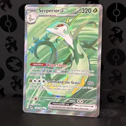 Pokemon Serperior ex Ultra Rare SV: Black Bolt 156/086 NM - Image 1