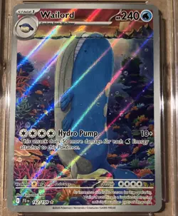 Wailord 162/159 Sv09 Journey Together IR Holo CGC 9 (2025) 240 HP - Image 2