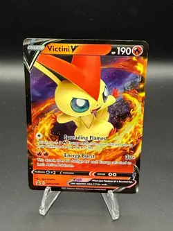 Victini V SWSH104 Holo Promo Sword & Shield Promo Pokemon Near Mint - Image 1