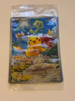 Pokemon TCG Pikachu SVP 27 Black Star Promo SEALED - NM Eng - Image 1