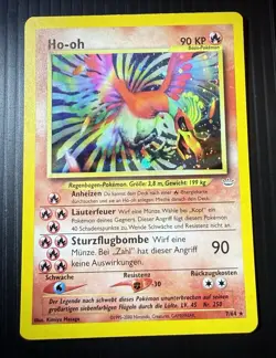 Pokemon TCG GERMAN Ho-oh Neo Revelation Holo 7/64 - Image 1