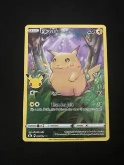 Pikachu 005/025 Celebrations Holo Pokemon TCG - LP - Image 1