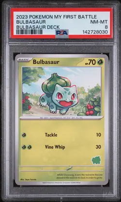 2023 POKEMON MY FIRST BATTLE-BULBASAUR DECK BULBASAUR PSA 8 - Image 1
