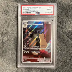 PSA 10 Persian Illustration Rare #078 2024 Pokemon Shrouded Fable 127012239 - Image 1
