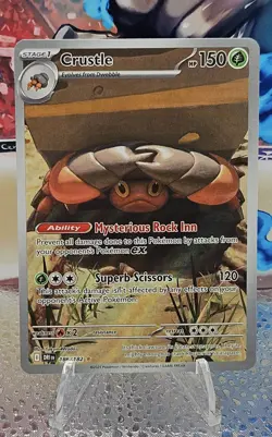 CRUSTLE 186/182 DESTINED RIVALS POKEMON (ILLUSTRATION RARE, NM) - Image 1