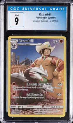 2019 POKEMON COSMIC ECLIPSE #246/236 EXCADRILL CGC 9 - Image 1