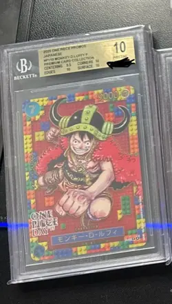 MONKEY.D.LUFFY 2025 One Piece Day Promo Japanese Premium #P-110 BGS 10 - Image 1