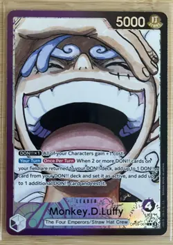 OP09-061 Alt Art Luffy Leader one piece NM English (no played) - Image 1
