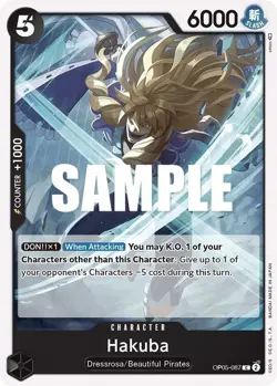 Hakuba OP05-087 Common One Piece Card - NM - Image 1
