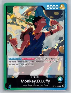 Monkey D Luffy (Leader) - One Piece The Time of Battle OP16-022 - Image 1