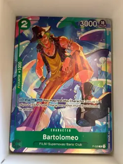 P-029 Bartolomeo AA Alt Art English P One Piece TCG Card Game - Image 1