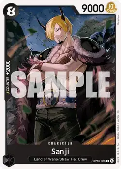 Sanji OP16-086 Common One Piece Card - Image 1
