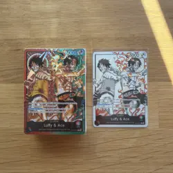 ST30-001 Luffy & Ace leader Alt Art (Parallel) One Piece Card Game ENGLISH Deck - Image 1