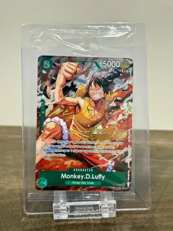 Monkey D Luffy Pre Release Winner OP16 Promo P-135 Sealed One Piece - Image 1