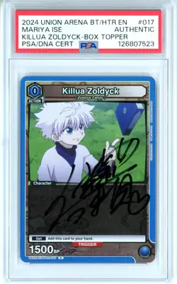 PSA Authentic Signed Mariya Ise Union Arena HxH Killua Zoldyck UE02BT/HTR-1-017 - Image 1