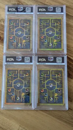 Ancient Mew Black Star 2000 Movie Promo Pokemon All PSA 9 x4 - Image 2
