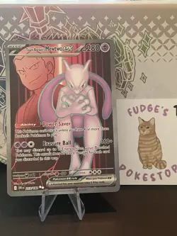 Pokemon TCG Team Rocket's Mewtwo EX - Full Art - Destined Rivals - 213/182 - Image 1