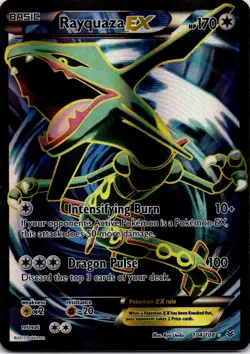 Pokemon TCG Rayquaza EX Holo Ultra Rare XY Roaring Skies 104/108 - Image 1