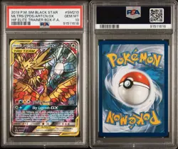 Pokemon Moltres Zapdos Articuno GX SM210 PSA 10 Gem Mint Hidden Fates Promo FA - Image 3