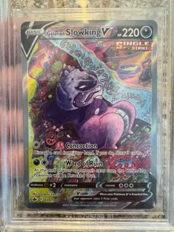 2021 POKEMON SWSH CHILLING REIGN FA GALARIAN SLOWKING V #179 BGS 9.5 GEM MT ✨ - Image 3