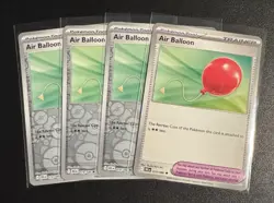 Pokemon (4x) Air Balloon 079/086 - 4x Playset - Black Bolt TCG Playset NM/M - Image 1