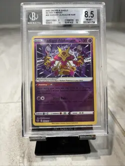 Alakazam Radiant 2022 Silver Tempest Holo Rare Pokemon. Beckett 8.5. - Image 1