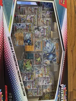 2 x Pokemon Prismatic Evolutions Lucario EX and Tyranitar EX Premium Collection - Image 4