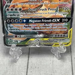 Pokemon TCG Eevee & Snorlax GX TAG TEAM SM169 Promo Holo- EXTREMELY DAMAGED - Image 3