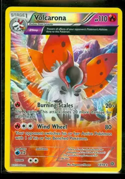 Pokemon VOLCARONA 18/98 - XY Ancient Origins - RARE Rev Holo - NEAR MINT/MINT - Image 1