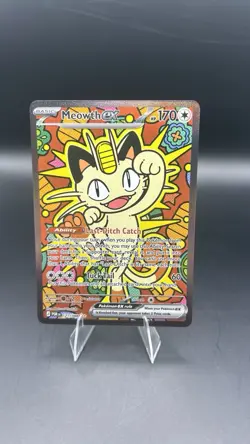 Meowth EX 121/088 ME03: Perfect Order Pokemon TCG Special Illustration Rare - Image 2