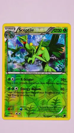 Pokemon Sceptile 8/116 Reverse Holo Rare Plasma Freeze Black & White NM - Image 1