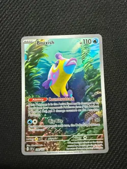 Pokemon TCG Bruxish 200/191 Sv08 Surging Sparks English Holo IR Basic HP110 - Image 1