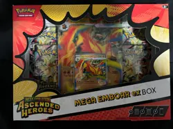 Pokemon TCG: Ascended Heroes - Mega Emboar EX - Collection Box - New & Sealed - Image 1