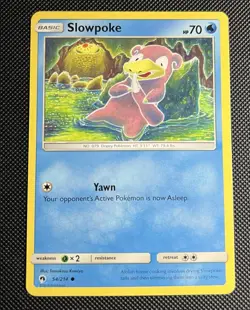 NM Pokemon Slowpoke Sun & Moon Lost Thunder Common 54/214 - Image 1