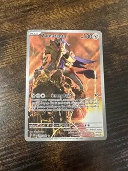 Pokemon TCG Zamazenta 201/182 Sv10: Destined Rivals NM Condition - Image 1
