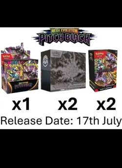 PRESALE Pitch Black Pokemon Center - 2x ETB & Booster Bundle, 36pack Box - Image 1