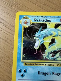 Pokemon TCG Gyarados 7/130 Base Set 2 Holo Rare English 2000 100 HP - Image 2