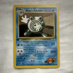 Wizards of the Coast 1st Edition Misty's Poliwhirl 53/132 Gym Heroes Uncommon - Image 1