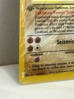 Sealed Machamp Base Set 8/102 1st Edition Holo Pokemon Card Rare WOTC - Image 4