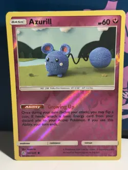 Pokemon TCG Azurill 146/236 Cosmic Eclipse Reverse Holo Card | NM - Image 1