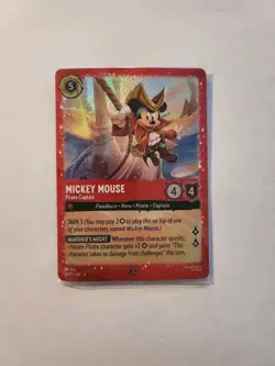(*Sealed*) Mickey Mouse - Pirate Captain 18 Disney Lorcana Promo Card Holo - Image 1
