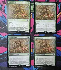 4x Generous Ent x4 NM Regular MTG Lord Of The Rings Unplayed Magic The Gathering - Image 1