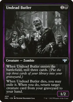 Undead Butler NonFoil Innistrad: Double Feature 400 NM MTG - Image 1